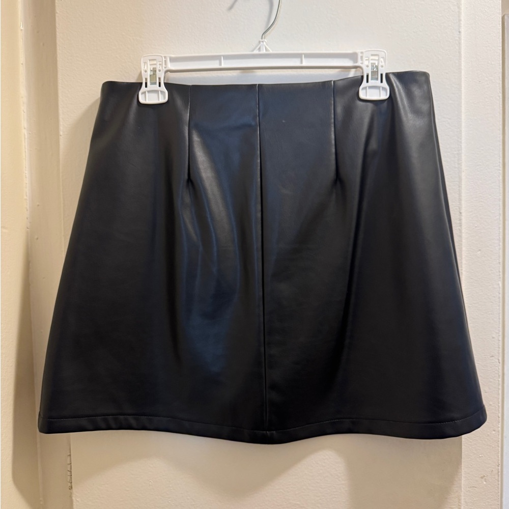 Bcbgeneration Women's Button Down Faux Leather A … - image 2